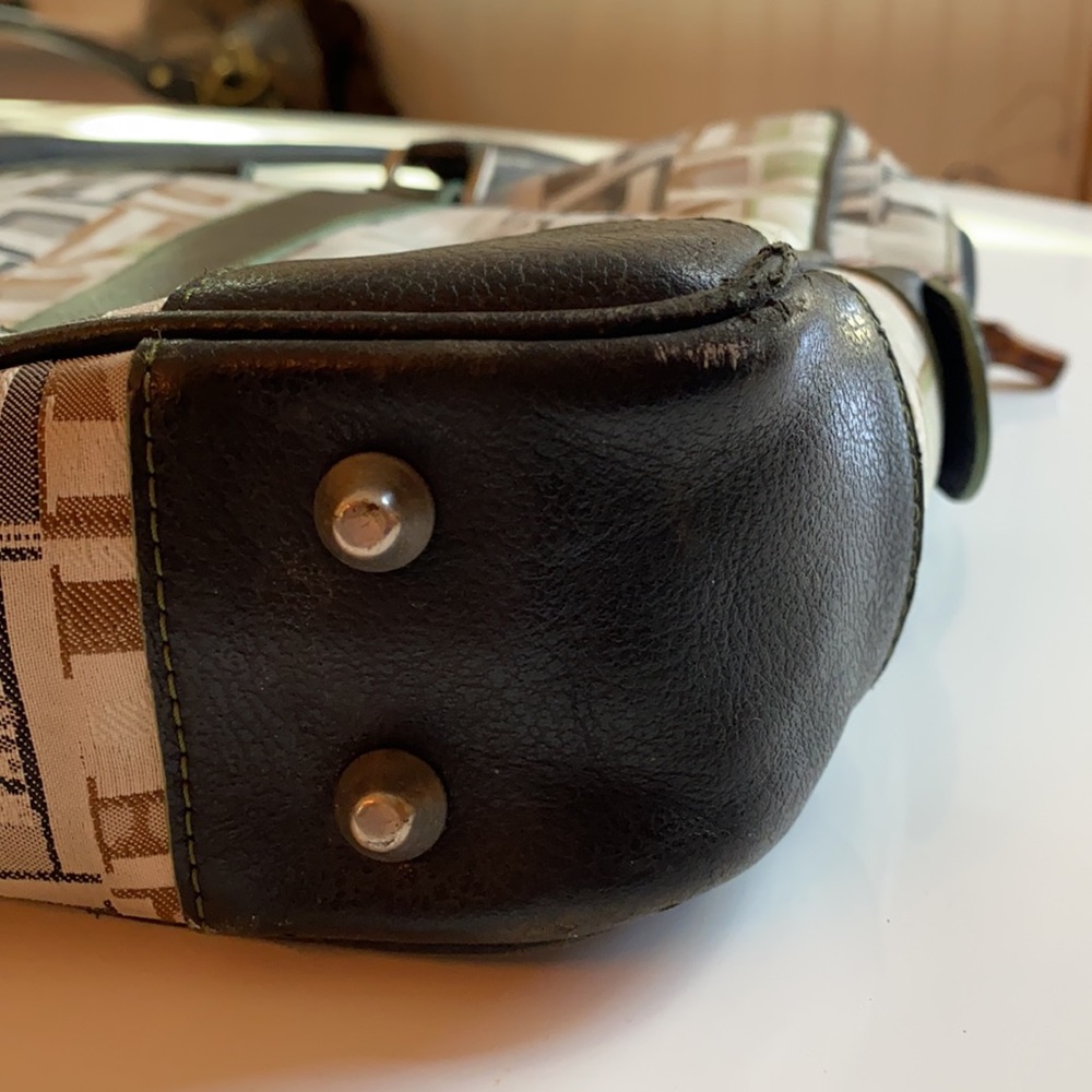 MARIO HERNANDEZ Laptop bag Canvas w/ Leather trims - Picture 9 of 9